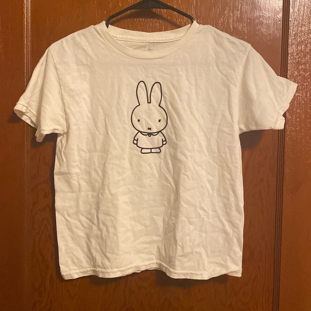 UO white Miffy baby tee
